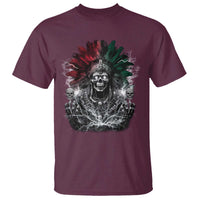 Ancient Aztec King T Shirt Calabera Azteca Mexican Skull Skeleton