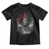 Ancient Aztec King Toddler T Shirt Calabera Azteca Mexican Skull Skeleton