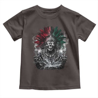 Ancient Aztec King Toddler T Shirt Calabera Azteca Mexican Skull Skeleton