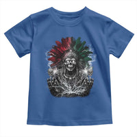 Ancient Aztec King Toddler T Shirt Calabera Azteca Mexican Skull Skeleton
