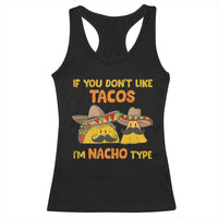 Funny Mexican Racerback Tank Top Adult Humor Mexican Food Taco Nacho