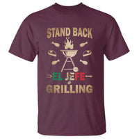 Funny Mexican Dad T Shirt El Jefe Grilling Stand Back Fathers Day