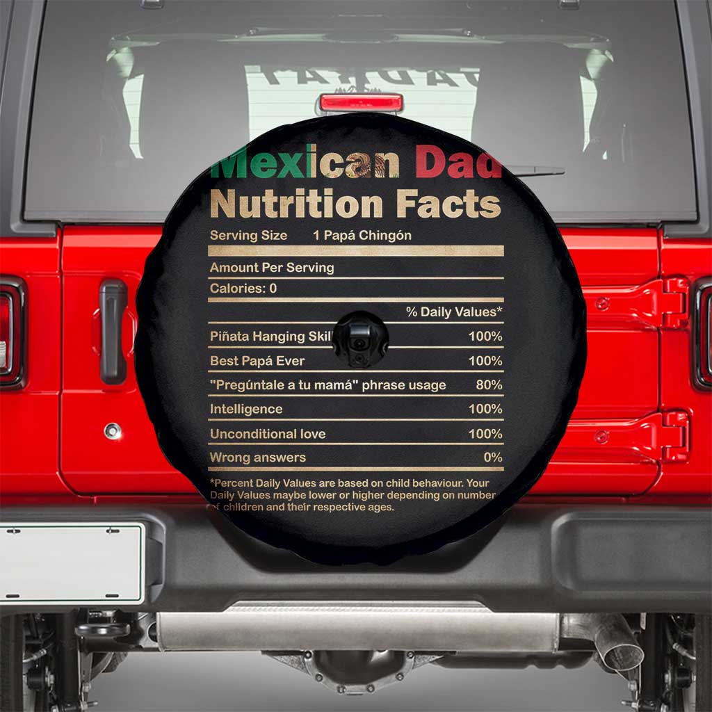 Mexican Dad Spare Tire Cover Regalo Para Papa Nutrition Facts