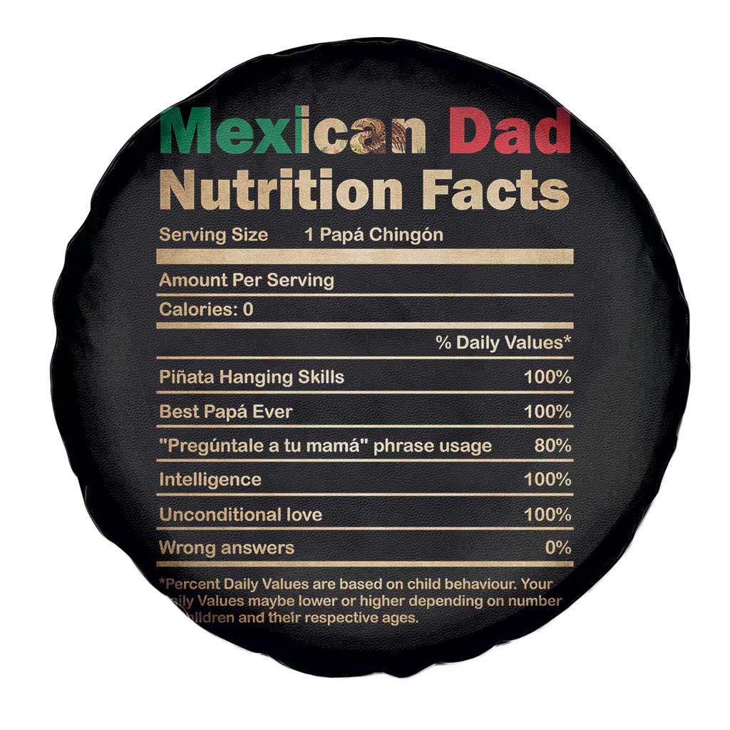 Mexican Dad Spare Tire Cover Regalo Para Papa Nutrition Facts