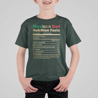 Mexican Dad T Shirt For Kid Regalo Para Papa Nutrition Facts