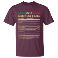 Mexican Dad T Shirt Regalo Para Papa Nutrition Facts