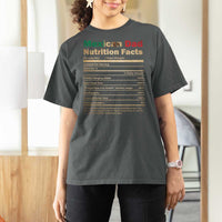 Mexican Dad T Shirt For Women Regalo Para Papa Nutrition Facts