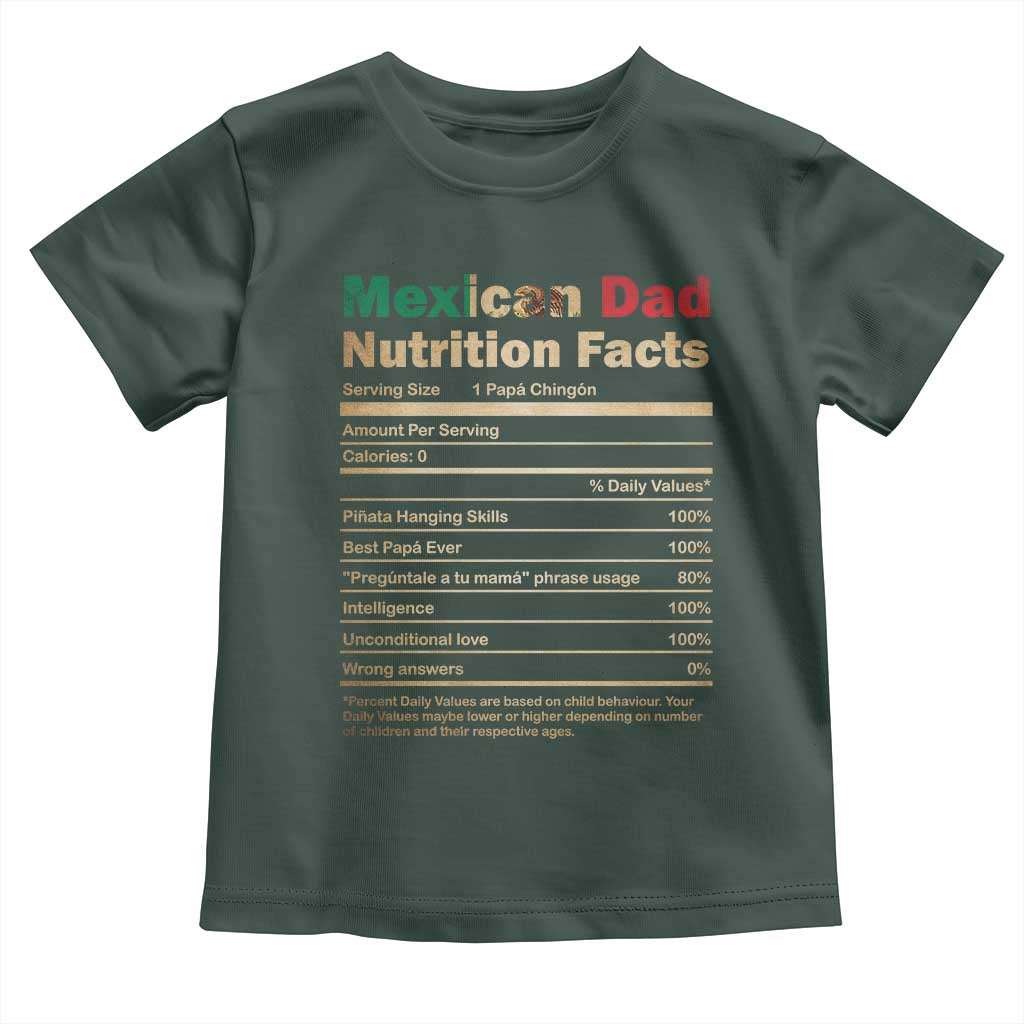 Mexican Dad Toddler T Shirt Regalo Para Papa Nutrition Facts