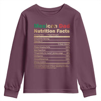 Mexican Dad Youth Sweatshirt Regalo Para Papa Nutrition Facts