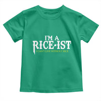 Rice Lover Toddler T Shirt Im a Rice-Ist Rice Asian Food Humor