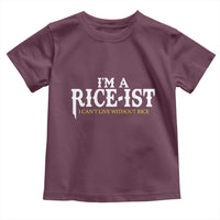 Rice Lover Toddler T Shirt Im a Rice-Ist Rice Asian Food Humor