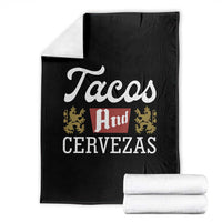 Tacos And Cervezas Throw Blanket Mexican Food Beer Humor