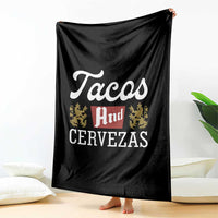 Tacos And Cervezas Throw Blanket Mexican Food Beer Humor