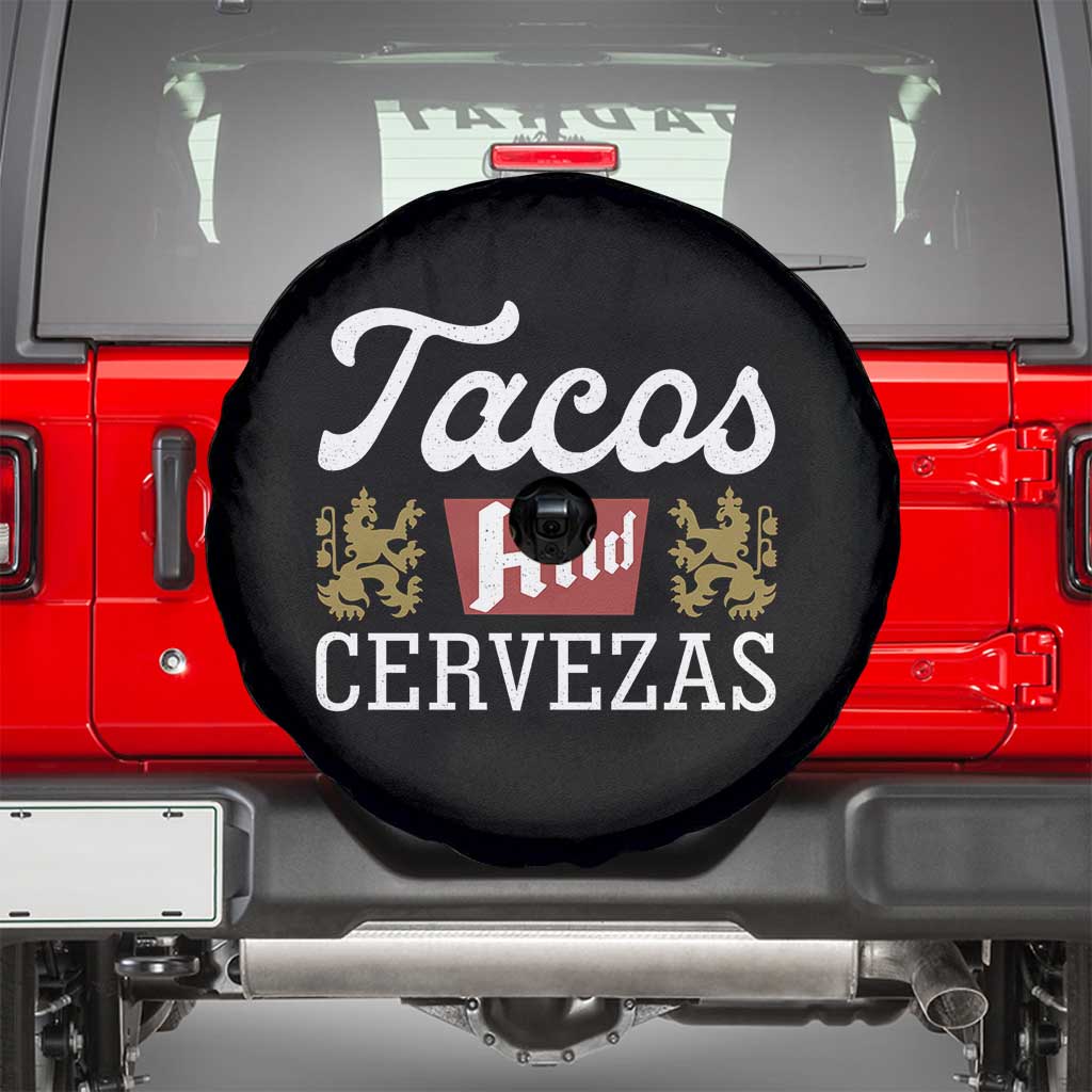 Tacos And Cervezas Spare Tire Cover Mexican Food Beer Humor