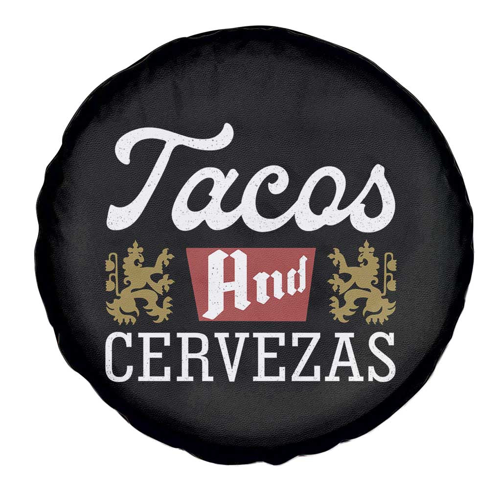 Tacos And Cervezas Spare Tire Cover Mexican Food Beer Humor