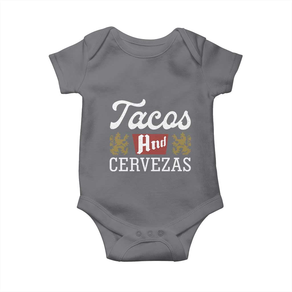 Tacos And Cervezas Baby Onesie Mexican Food Beer Humor