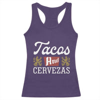 Tacos And Cervezas Racerback Tank Top Mexican Food Beer Humor