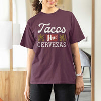 Tacos And Cervezas T Shirt For Women Mexican Food Beer Humor
