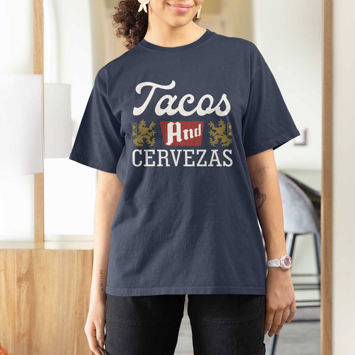 Tacos And Cervezas T Shirt For Women Mexican Food Beer Humor