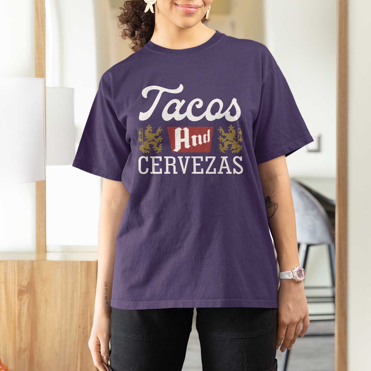 Tacos And Cervezas T Shirt For Women Mexican Food Beer Humor
