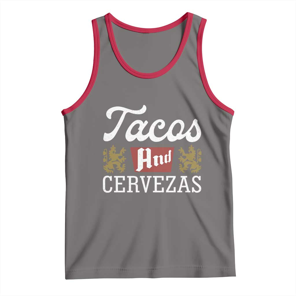 Tacos And Cervezas Tank Top Mexican Food Beer Humor