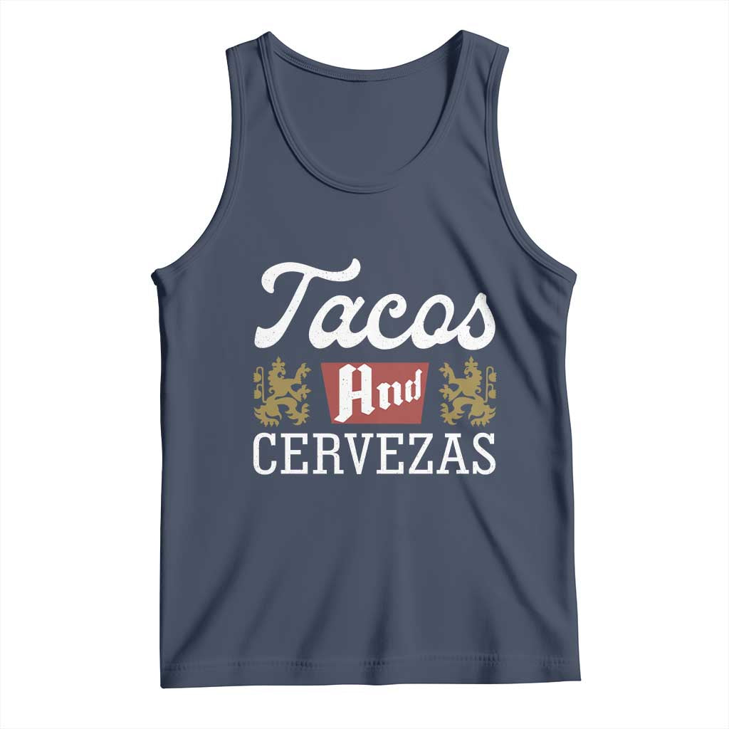 Tacos And Cervezas Tank Top Mexican Food Beer Humor