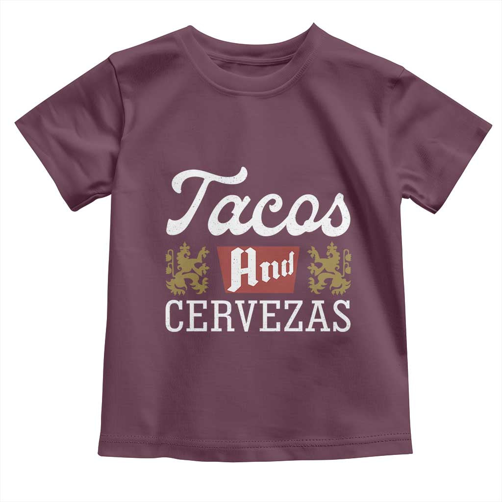 Tacos And Cervezas Toddler T Shirt Mexican Food Beer Humor