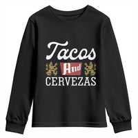 Tacos And Cervezas Youth Sweatshirt Mexican Food Beer Humor