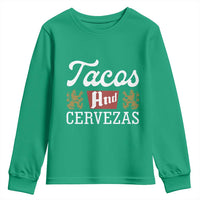 Tacos And Cervezas Youth Sweatshirt Mexican Food Beer Humor