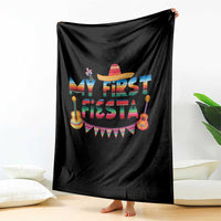 My First Fiesta Throw Blanket Baby Cinco De Mayo Mexican Fiesta Outfit