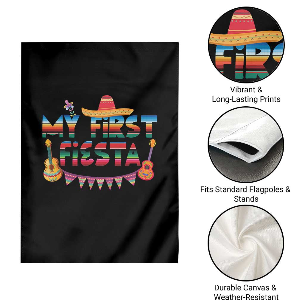 My First Fiesta Garden Flag Baby Cinco De Mayo Mexican Fiesta Outfit