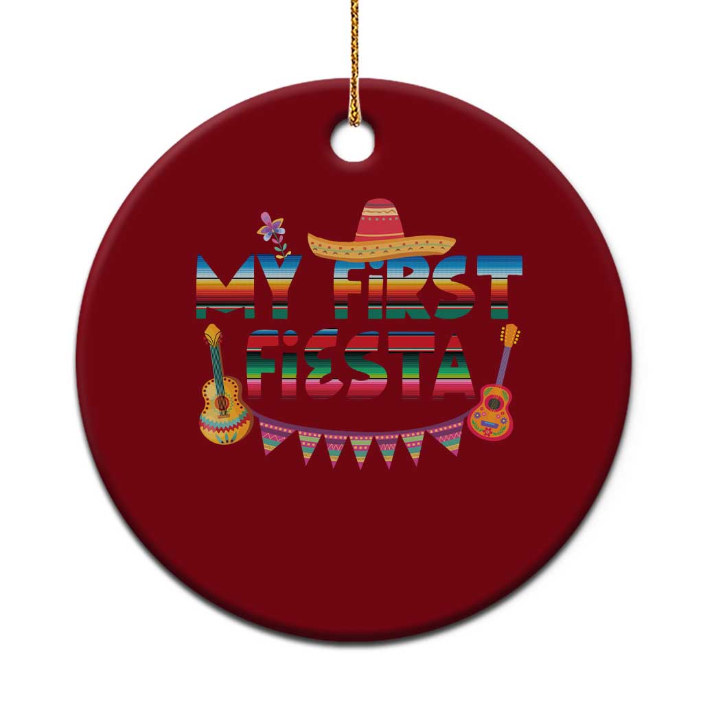 My First Fiesta Ceramic Ornament Baby Cinco De Mayo Mexican Fiesta Outfit