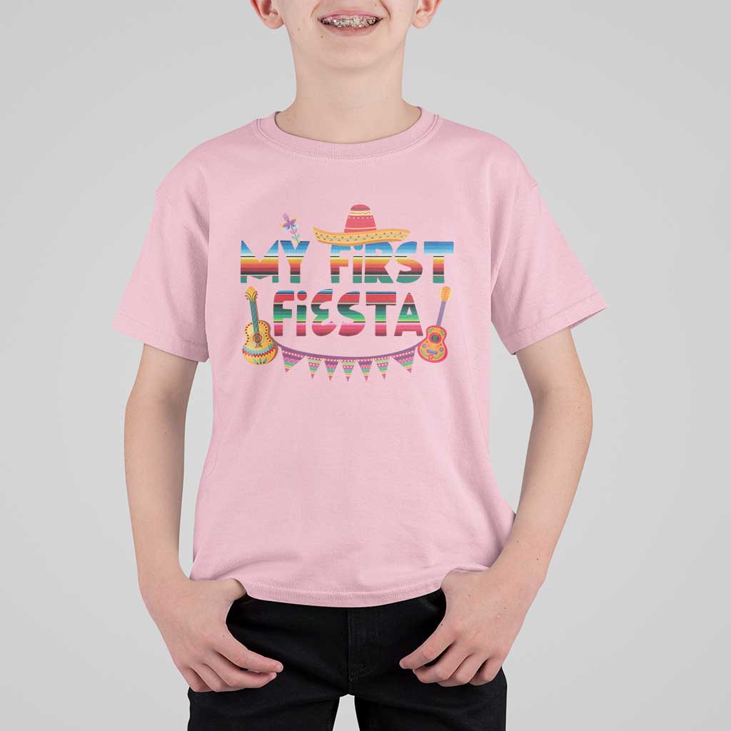 My First Fiesta T Shirt For Kid Baby Cinco De Mayo Mexican Fiesta Outfit
