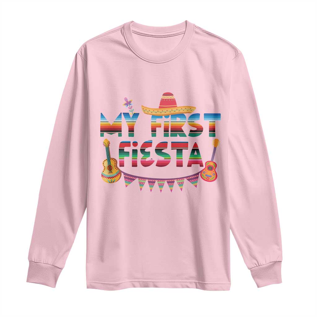 My First Fiesta Long Sleeve Shirt Baby Cinco De Mayo Mexican Fiesta Outfit