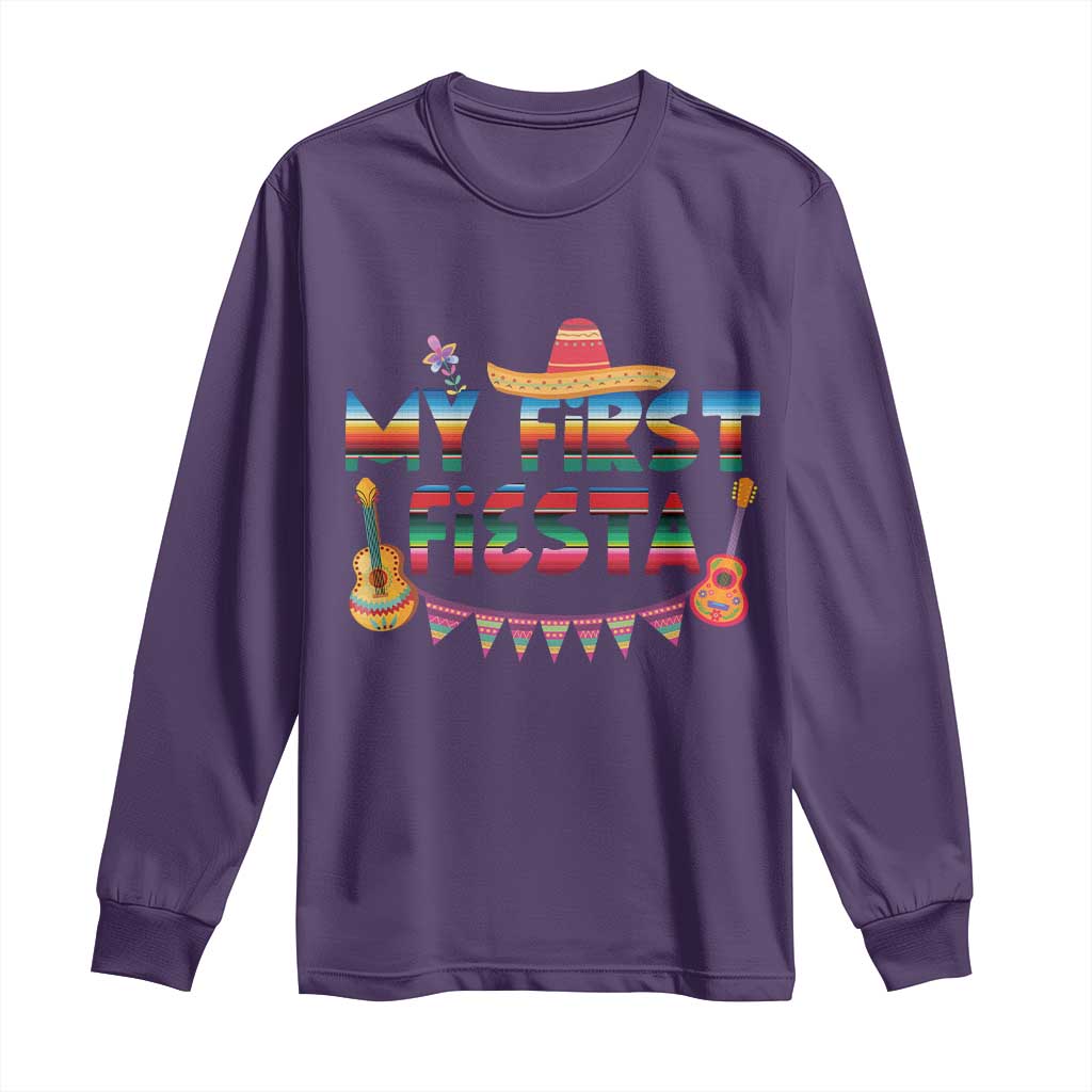 My First Fiesta Long Sleeve Shirt Baby Cinco De Mayo Mexican Fiesta Outfit
