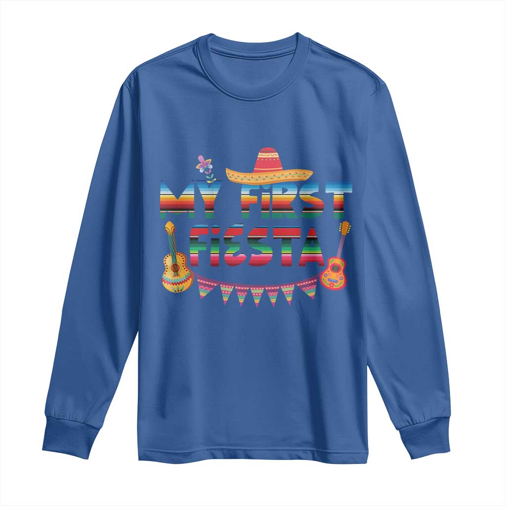 My First Fiesta Long Sleeve Shirt Baby Cinco De Mayo Mexican Fiesta Outfit