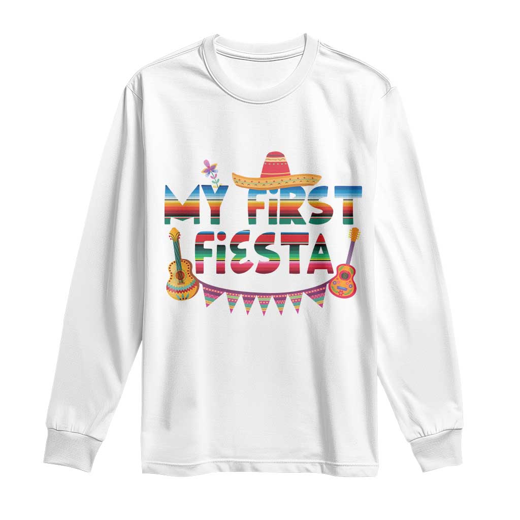 My First Fiesta Long Sleeve Shirt Baby Cinco De Mayo Mexican Fiesta Outfit