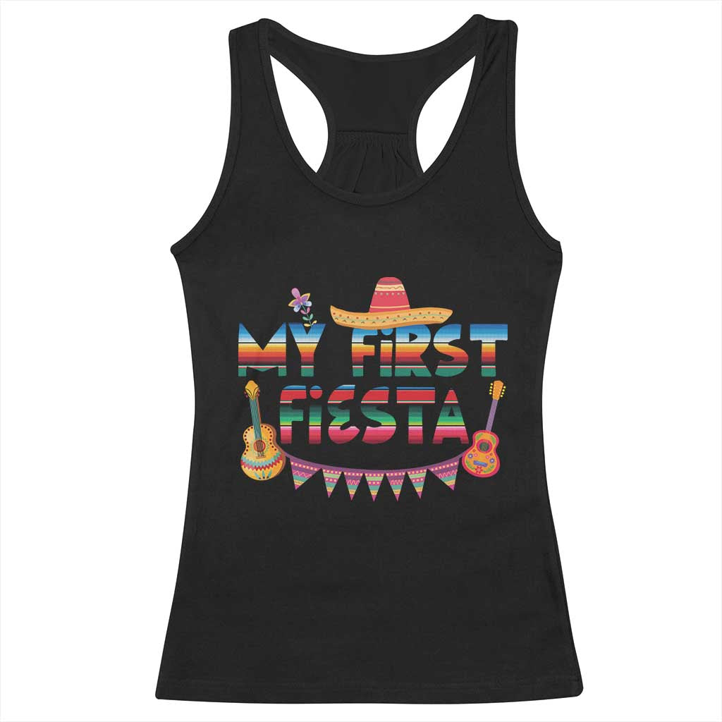 My First Fiesta Racerback Tank Top Baby Cinco De Mayo Mexican Fiesta Outfit