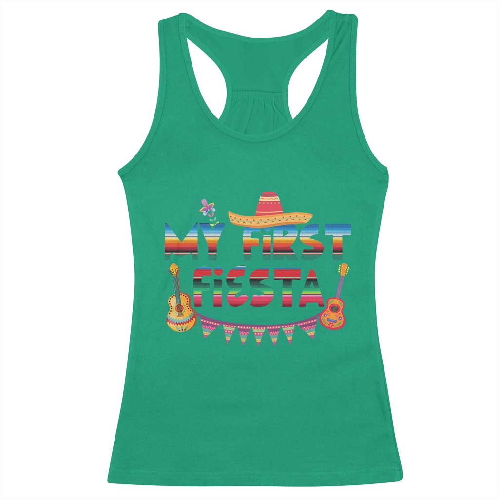 My First Fiesta Racerback Tank Top Baby Cinco De Mayo Mexican Fiesta Outfit
