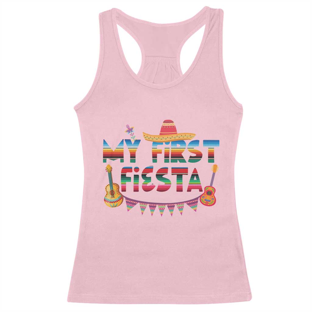 My First Fiesta Racerback Tank Top Baby Cinco De Mayo Mexican Fiesta Outfit