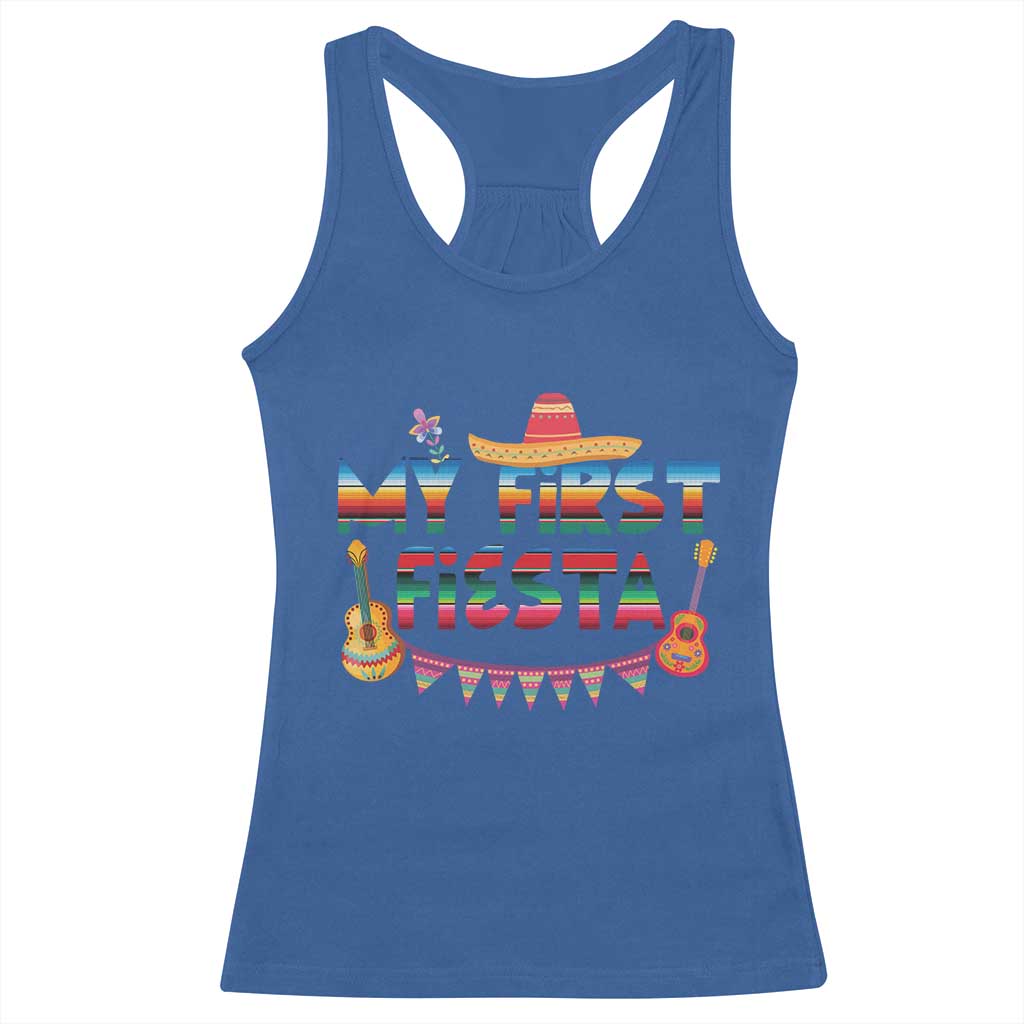 My First Fiesta Racerback Tank Top Baby Cinco De Mayo Mexican Fiesta Outfit