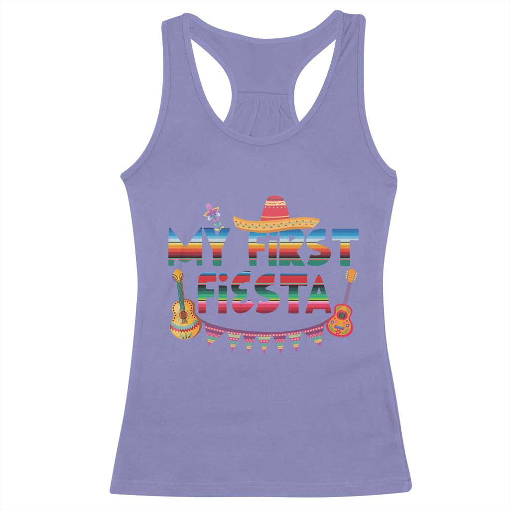 My First Fiesta Racerback Tank Top Baby Cinco De Mayo Mexican Fiesta Outfit