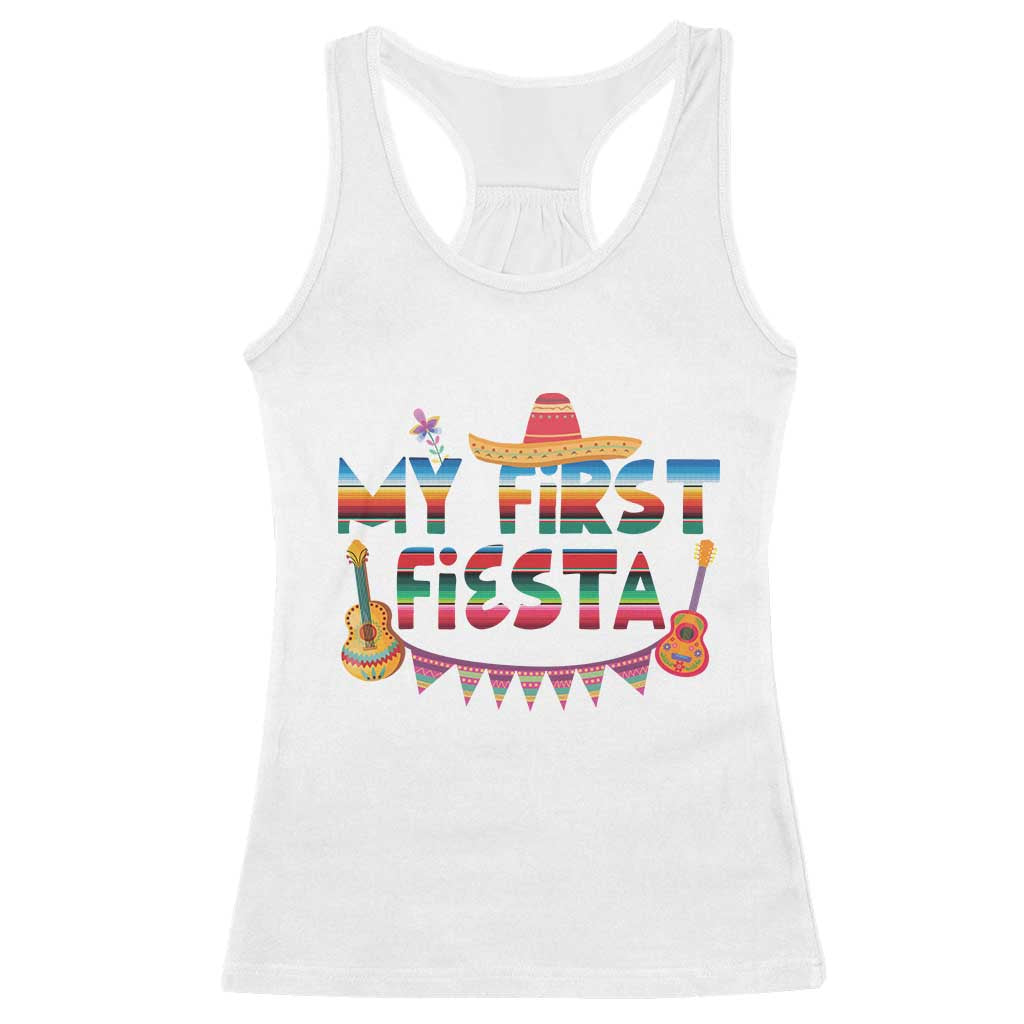 My First Fiesta Racerback Tank Top Baby Cinco De Mayo Mexican Fiesta Outfit