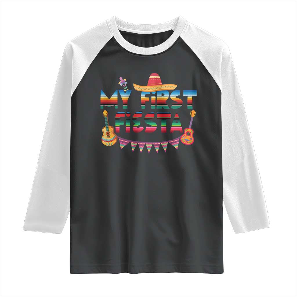 My First Fiesta Raglan Shirt Baby Cinco De Mayo Mexican Fiesta Outfit