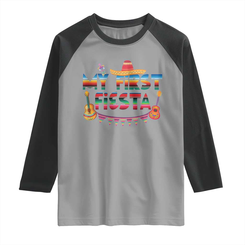 My First Fiesta Raglan Shirt Baby Cinco De Mayo Mexican Fiesta Outfit