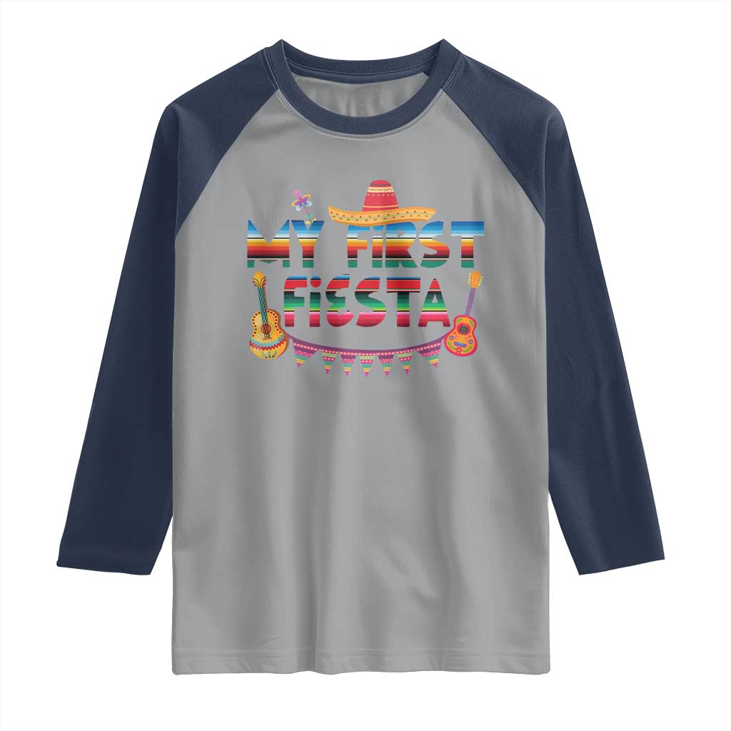My First Fiesta Raglan Shirt Baby Cinco De Mayo Mexican Fiesta Outfit