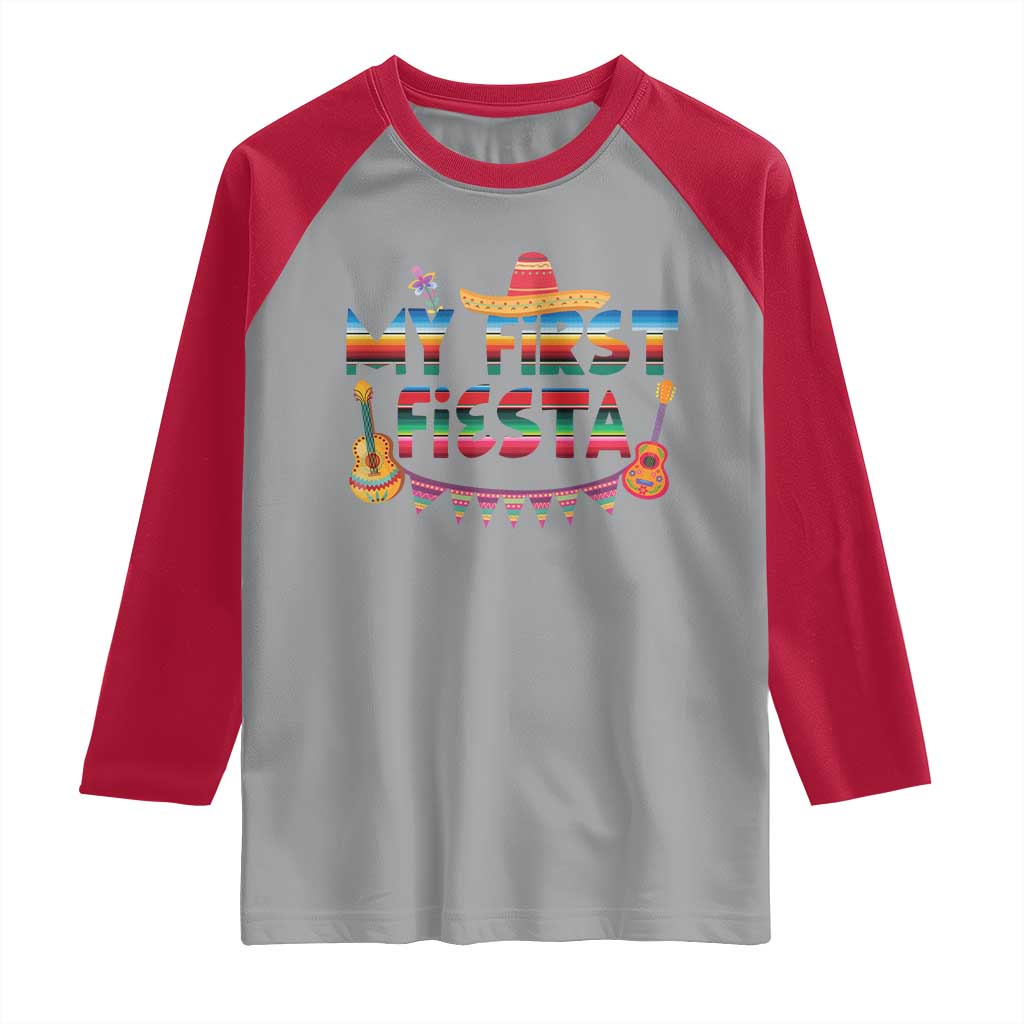 My First Fiesta Raglan Shirt Baby Cinco De Mayo Mexican Fiesta Outfit