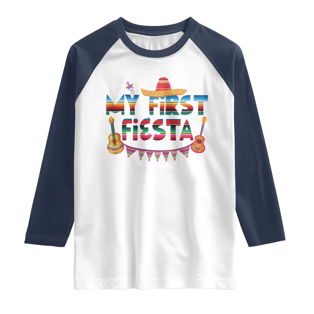 My First Fiesta Raglan Shirt Baby Cinco De Mayo Mexican Fiesta Outfit