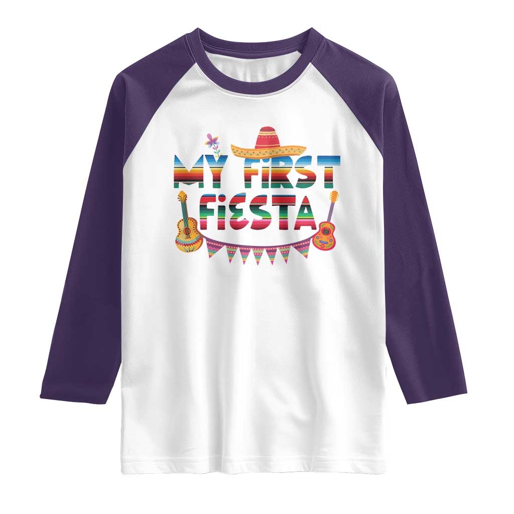 My First Fiesta Raglan Shirt Baby Cinco De Mayo Mexican Fiesta Outfit