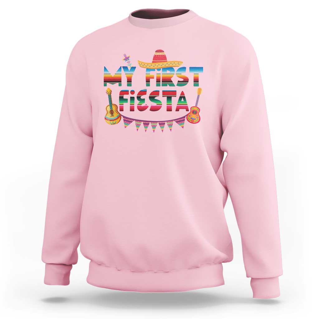 My First Fiesta Sweatshirt Baby Cinco De Mayo Mexican Fiesta Outfit